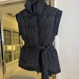 Brand NEW Black Sleeveless Puffer Coat!!!